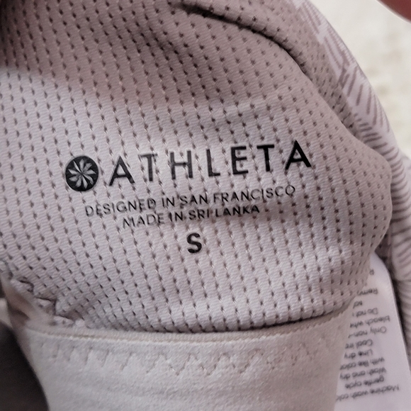 *Athleta Gray,White Sports Bra sz. S - Picture 3 of 7